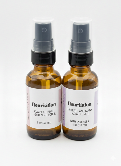 Clarify and Hydrate Facial Toner Duo for balanced and glowing skin
