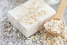 Natural bar soap with chamomile and oatmeal