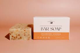 Natural coffee body soap with elderberry and frankincense