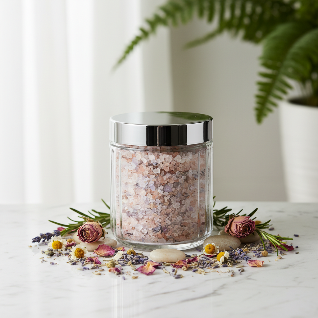 Detoxifying Bath Blend by Fleuriation with citrus, ginger, and mineral-rich bath salts