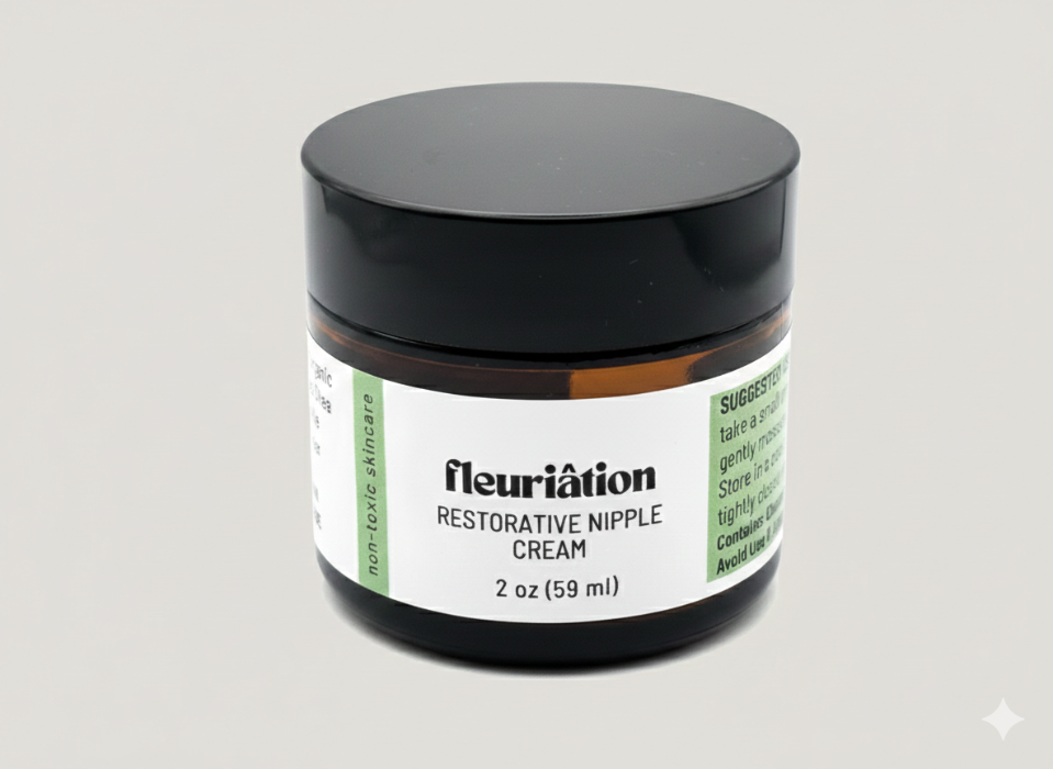Restorative Nipple Cream by Fleuriation for breastfeeding mothers